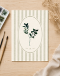 Affiche branche botanique aquarelle