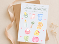Planche stickers naissance bébé